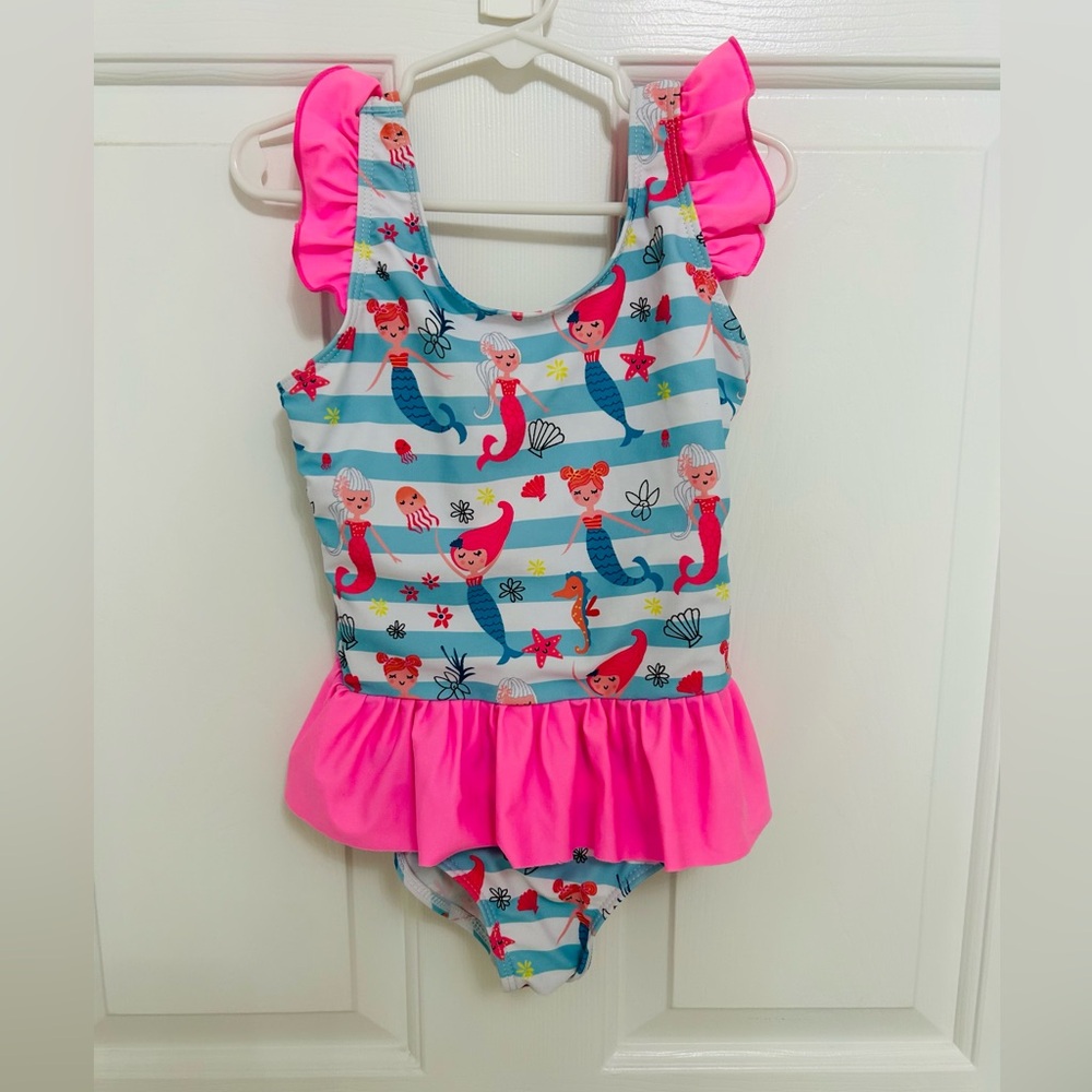 Pink and Blue Mermaid Swimsuit